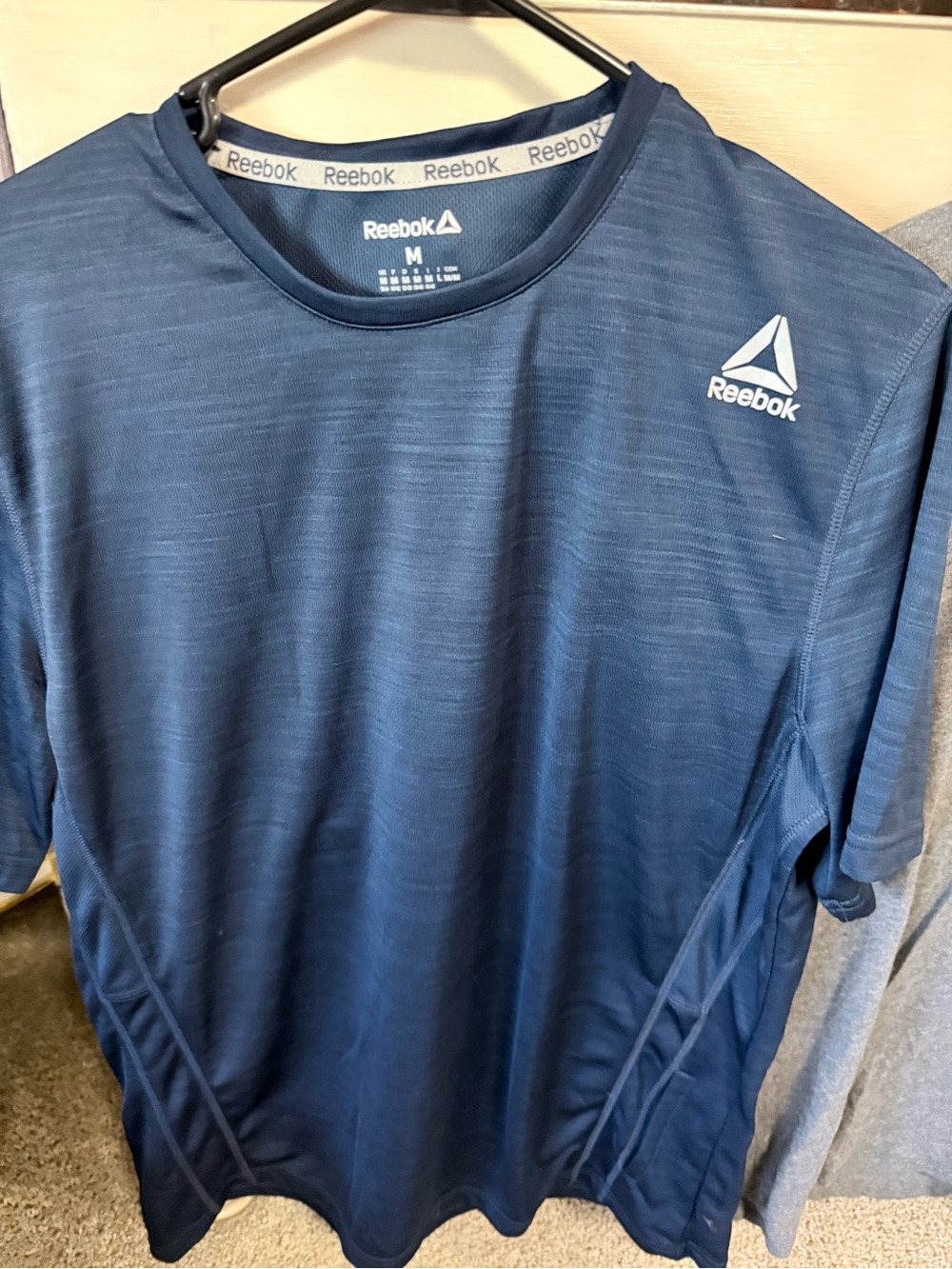 Reebok Men's Dark Blue Training Shirt
